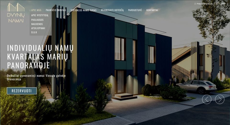 Platforma nekilnojamojo turto objektams. 3D vizualizacijos, animacijos, video turai