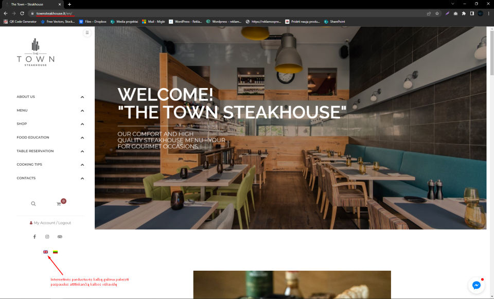 Maisto užsakymo ir staliuko rezervavimo platforma restoranams