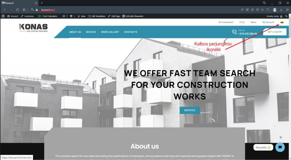 Automatinė statybos paslaugų ir statybos meistrų paieškos užsakymo platforma